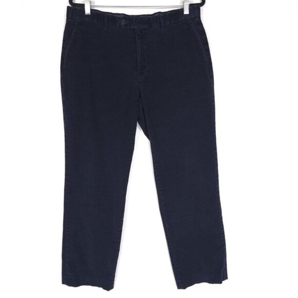 LAUREN RALPH LAUREN‎ Corduroy Pants Navy Marrow Wale Men’s Size 36x30 - Picture 1 of 10